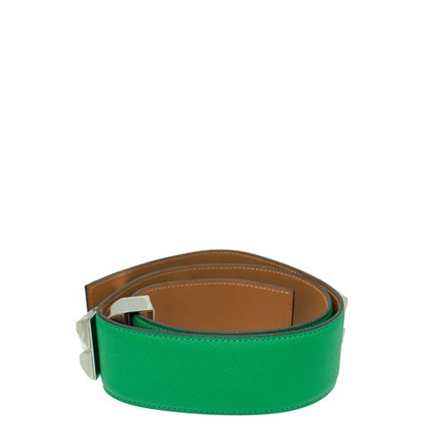 hermes bamboo green belt|hermes green belt.